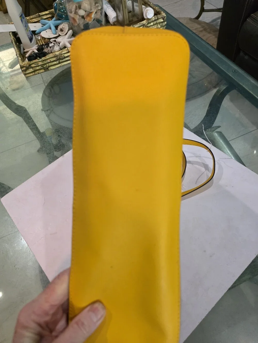 New Michael Kors Yellow Saffiano Tote